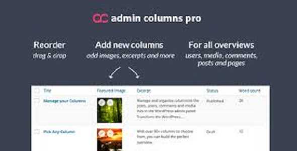 Admin Columns Pro Core File GPL