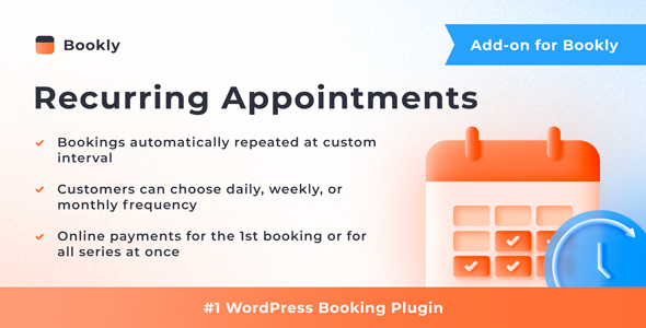 Bookly Recurring Appointments Addon GPL Latest Version