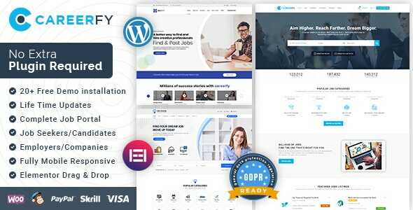 Careerfy Theme GPL Latest Version