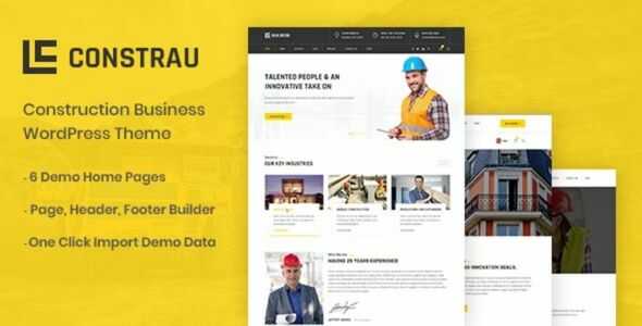 Constrau Theme GPL v1.2.9 – Construction Business WordPress Theme