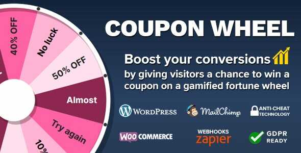 Coupon Wheel For WooCommerce and WordPress GPL Latest Version