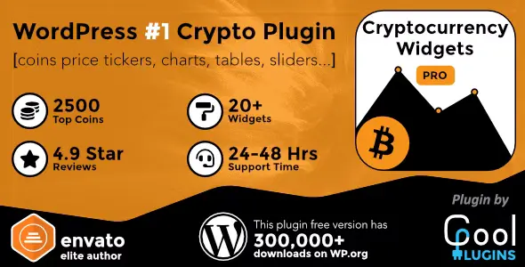 Cryptocurrency Widgets Pro GPL Latest Version