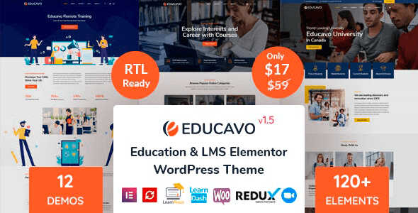Educavo Theme GPL Latest Version