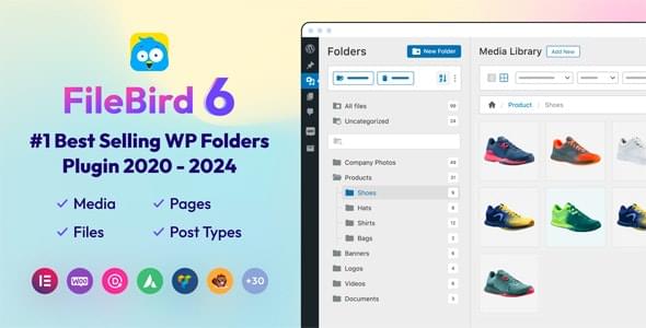 FileBird Pro GPL v6.3.3 – WordPress Media Library Folders