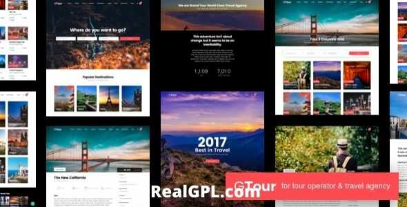 Grand Tour Travel Agency WordPress Theme GPL v5.4 Latest Version
