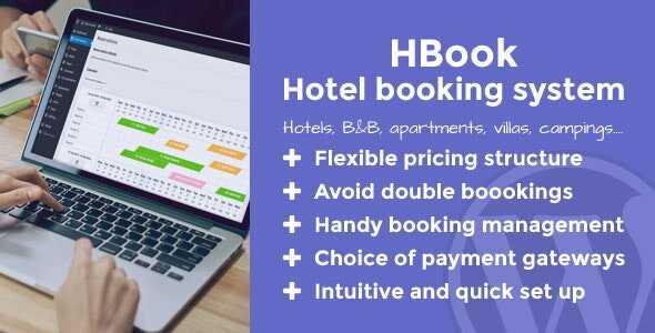 HBook GPL v2.0.25 – Hotel Booking System WordPress Plugin Latest Verion