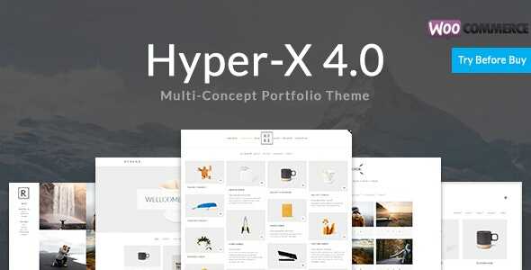 HyperX Theme GPL v4.9.9.4 – Responsive WordPress Portfolio Theme