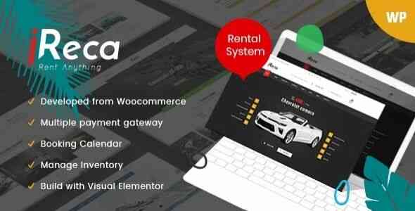 Ireca Theme GPL v1.7.1 – Car Rental Boat, Bike, Vehicle, Calendar WordPress Theme