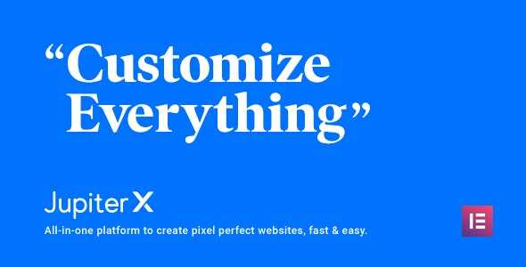 JupiterX Theme GPL v4.5.0 – Elementor Multi-Purpose Responsive Websites