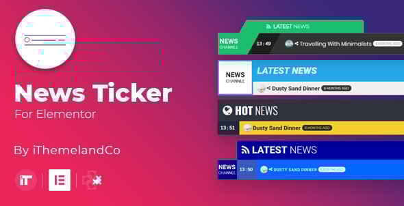 News Ticker For Elementor GPL Latest Version