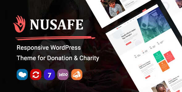 Nusafe Theme GPL v1.23 – Theme for Donation & Charity