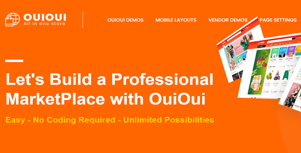 OuiOui Theme GPL v1.4.13 – Multi Vendor MarketPlace Elementor WooCommerce WP websites