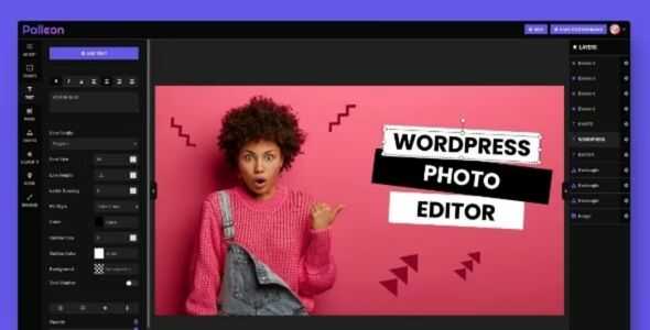 Palleon WordPress Image Editor GPL v3.8.4 Latest Version