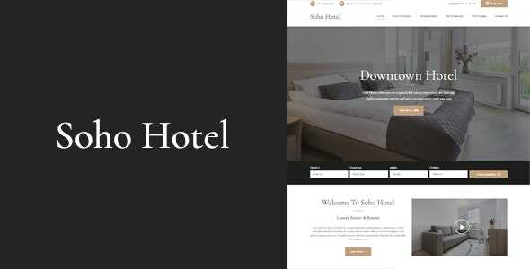 Soho Hotel Booking Calendar Theme GPL Latest Version