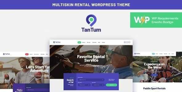 TanTum Theme GPL v1.1.11 – Car, Boat & Bike Rental Services WordPress Theme Latest Version