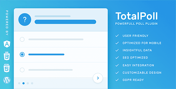 TotalPoll Pro GPL v4.11.0 – Responsive WordPress Poll Plugin Latest Version