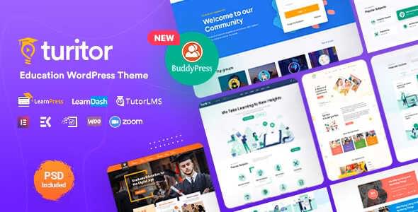 Turitor Theme GPL v1.4.8 – Create LMS & Education WordPress Websites
