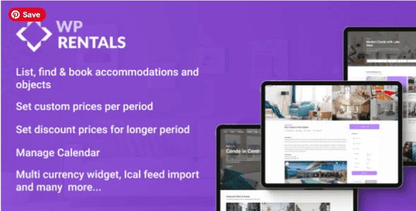 WP Rentals Theme GPL v3.12.2 – Booking Accommodation WordPress Theme