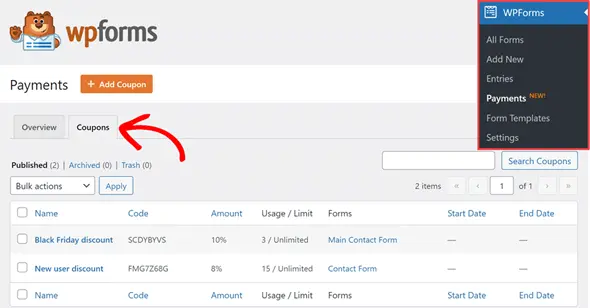 WPForms Coupons Addon GPL Latest Version