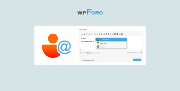 WPForo User Mentioning GPL Latest Version