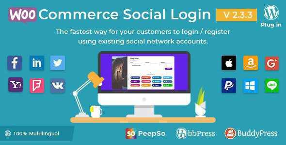 WooCommerce Social Login Plugin GPL Latest Version