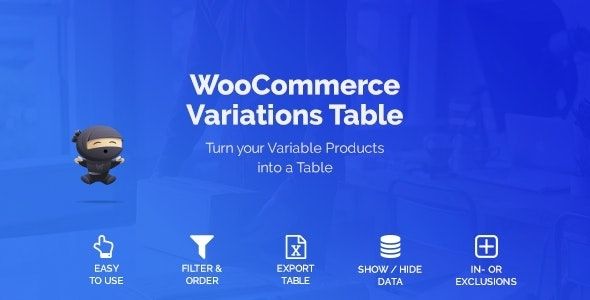WooCommerce Variations Table GPL Latest Version