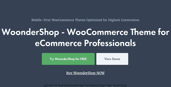WoonderShop Theme GPL Latest Version
