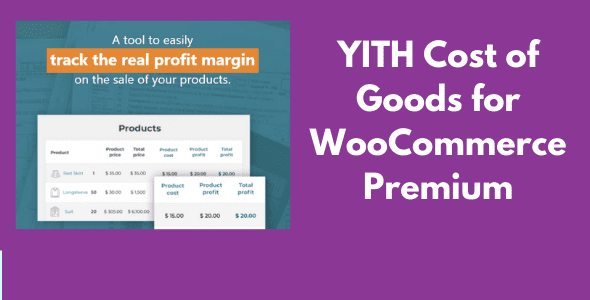 YITH Cost of Goods for WooCommerce Premium v2.6.0 GPL Latest Version