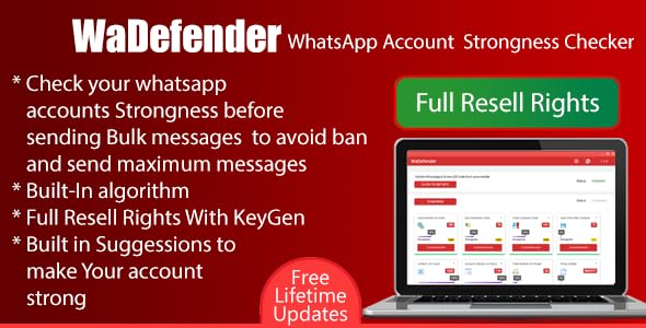 WaDefender WhatsApp Account Strongness Checker