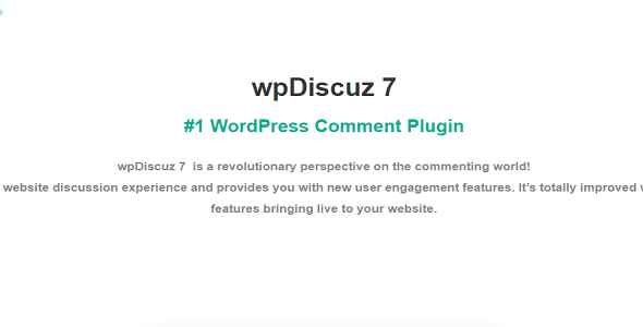 wpDiscuz v7.6.19 (Pre-Activated) GPL – Core Plugin Latest Version